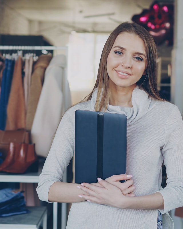 A retail clothing store