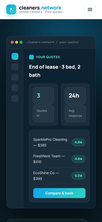cleaners.network: Mobile